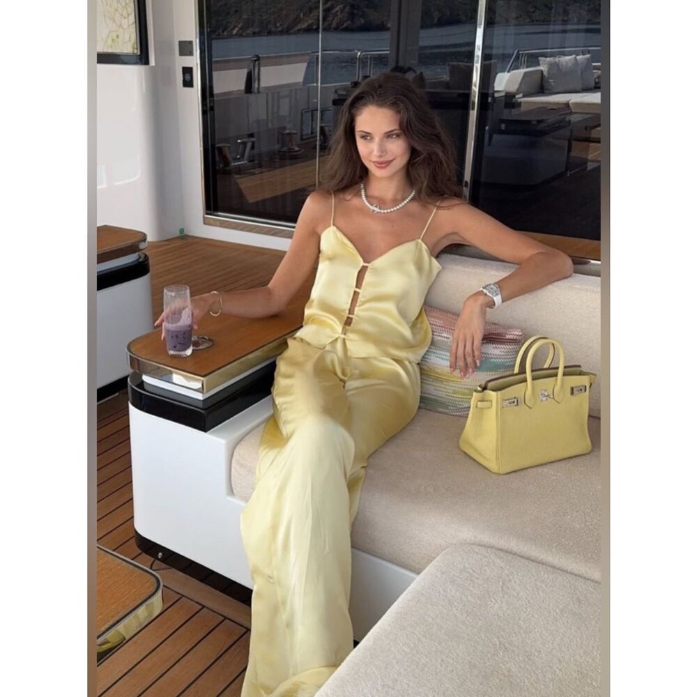 SWF Mellow Yellow Satin Set